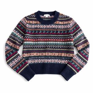 J. Crew Women's Multicolor Crewneck Sweater